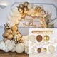 thumbnail image 1 of White Sand Gold Balloon Garland Arch Kit, 150pcs Pearl White Chrome Gold Boho Neutral Globos de látex para bodas Baby Shower Fiesta de cumpleaños Decoraciones Zefei Wu 1327533067799, 1 of 5