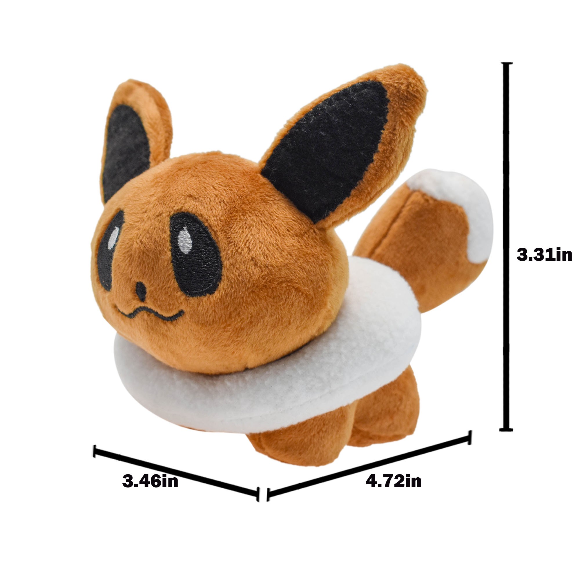 Eebon Plush Toy Eevee Stuffed Animal, All Star Collection Plushies