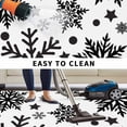 thumbnail image 4 of Christmas Snowflake Outdoor Rug 6x9 Ft, Non Slip Washable Area Rug, Winter Xmas Simple Black White Patio Rugs Carpet Runner, Large Floor Mat for Indoor/Outdoor Deck Porch Camping, 4 of 8