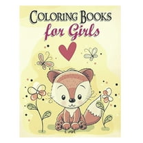 coloring books for girls: 50 great animal coloring picture collections. (Paperback)