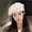 White, variant on Naidongxian Face Belle Hat Female Autumn And Winter Feel Versatile Knitted Woolen Hat Ins