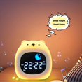thumbnail image 4 of Reloj Despertador para Niños con Forma de Oso, Reloj de Entrenamiento para Dormir para Niños Pequeños, Luz de Noche Táctil para el Dormitorio de los Niños, 4 of 5
