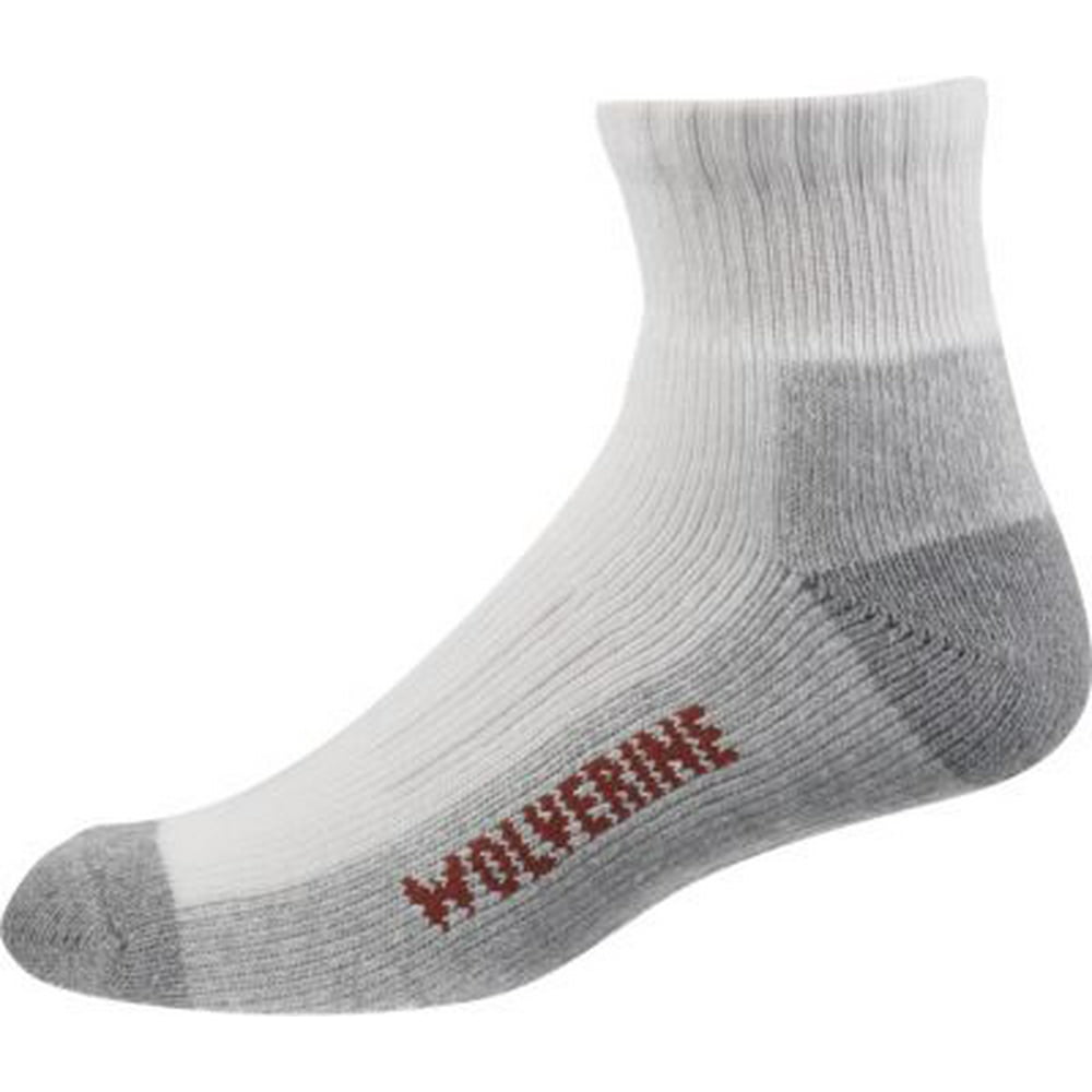 Wolverine Wolverine 2pk. Steel Toe Cotton Quarter Sock Men's