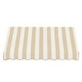thumbnail image 2 of Awntech 6.375 ft Dallas Retro Fixed Awning Acrylic Fabric, Linen/White Stripe, 2 of 2