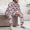 thumbnail image 7 of Balery Dachshund Dog Puppy Pattern Pajama Sets for Men Long Sleeve 2 Piece Sleepwear Loungewear Sets Soft PJ's with Pockets Long Sleeve Comfy Pj Sets-Large, 7 of 7