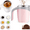 pink, variant on MesaSe self stirring coffee mug，magnetic stirring coffee mug self heating coffee mug Rechargeable Automatic Stirring Coffee Mug Office Reusable Coffee Mug Rechargeable Self Stirring Cof
