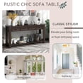 thumbnail image 3 of 65.75'' Console Table Sofa Table with 4 Storage Drawers,Wooden Farmhouse Entryway Table with Storage Shelf,Multifunction Long Vintage Console Table for Hallway, Entryway, Bedroom, Living Room, Espres, 3 of 9