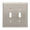 Franklin Brass Country Fair Double Switch Wall Plate in Satin Nickel