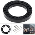 thumbnail image 3 of 0.5" Steering Wheel Hub Adapter Conversion Spacer, Black Aluminium Alloy 12mm Steering Wheel Hub PCD Adapter Spacer for Momo for Nardi for OMP for Sparco, 3 of 5