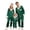 Dark Green, variant on HNMKIU Father Son Matching Christmas Pajamas Family Sleepwear Sets Long Sleeve Silk Like Loungewear Outfit for Parents Kids Holiday Cozy Nightwear