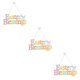 thumbnail image 4 of Juego de decoraciones para puertas Monstrate patrón de letras de primavera, 4 of 6