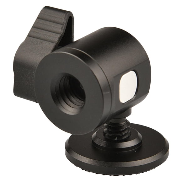Adaptador de zapata de metal con mini cabezal esférico para cámara DSLR, resistente y duradero. B