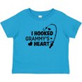 thumbnail image 3 of Inktastic I Hooked Grammy's Heart with Fishing Rod Boys or Girls Baby T-Shirt, 3 of 5