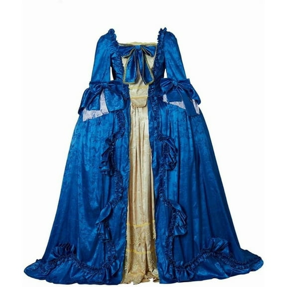 Women’s Rococo Baroque Royal Ball Dress Inspired by Marie Antoinette 18th Century Victorian Gown