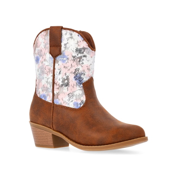 Madden NYC Little and Big Girls Embellished Western Boots, Wide Calf