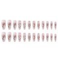 thumbnail image 4 of Fofosbeauty 24pcs Press on False Nails Tips, Coffin Fake Nails, Silver Flame, 4 of 9