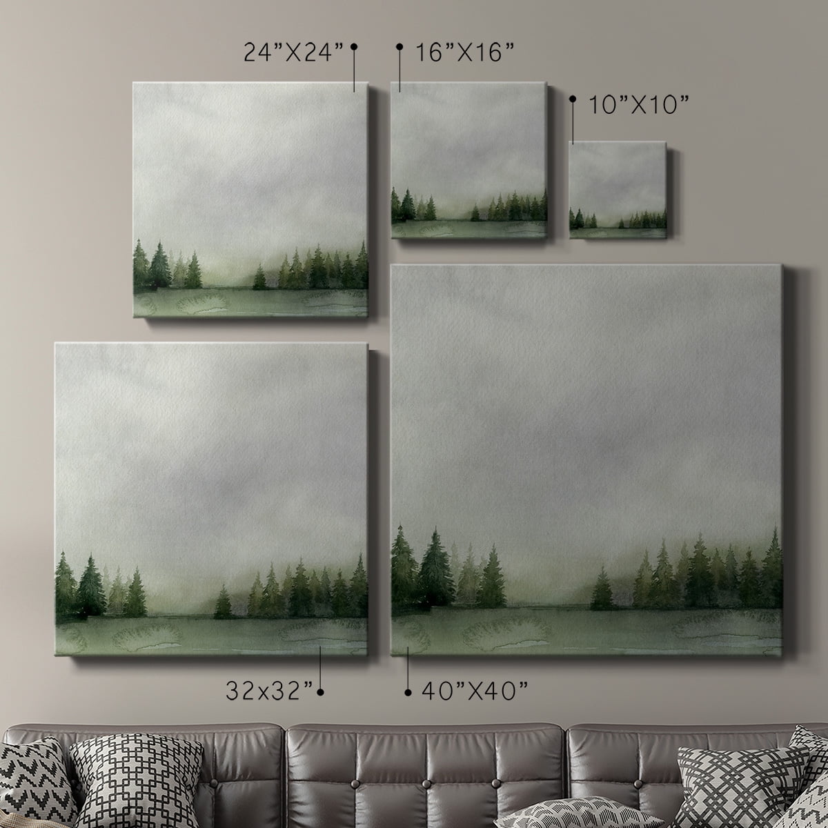 Wexford Home Timberline II-Premium Gallery Wrapped Canvas, 10" x 10" - Ready to Hang