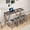 Brown Table and Chair, variant on LKTART 4 Piece Bar Table Set with Power Outlet 59 Inch Industrial Dining Table and 3 Padded Stools for Living Room Dining Room Game Room Brown