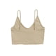 thumbnail image 2 of Txlixc Blusas cortas sin espalda con cuello en V y tirantes finos acanalados para mujer Txlixc Sexy, 2 of 5