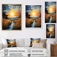 thumbnail image 4 of Designart "And Pastel Countryside Wheat painting VI" Landscape & Nature Floater Framed Wall Decor, 4 of 7