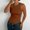 Brown, variant on Endives Womens Sleeveless Tank Top Casual Ribbed Racerback Basic Top Thick Strap Shirts Tunic Tops