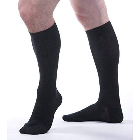 Allegro Unisex 20-30 mmHg Essential 111 Cotton Compression Sock - Calf High, Walking Support Sock, Compression Athletic Sock