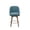 Blue + Polyester+4, variant on DIANJIE 360 Degree Swivel Counter Stool Medium Back Solid Wood Legs Polyester Linen Upholstery Metal Footrest For Kitchen Island Bar