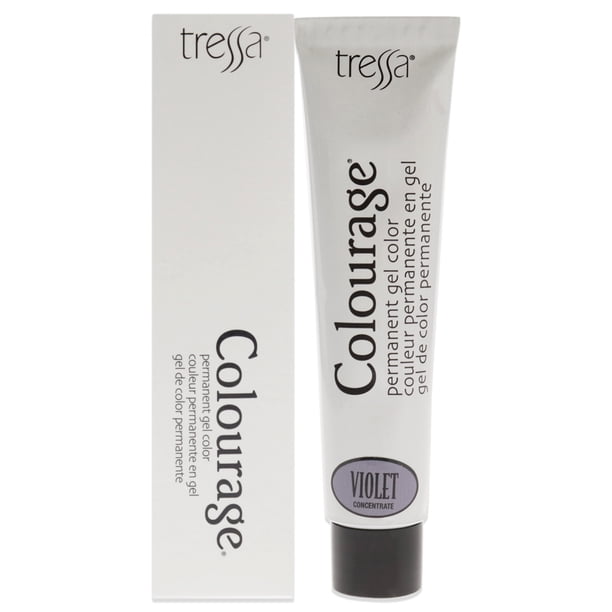 Tinte permanente en gel Colourage, concentrado violeta de Tressa para unisex, 2 oz de tinte para el cabello Tressa Color de pelo 2 oz