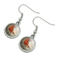 thumbnail image 2 of Cardinal Red Bird on Tree Branch Novelty Dangling Drop Charm Earrings, 2 of 5