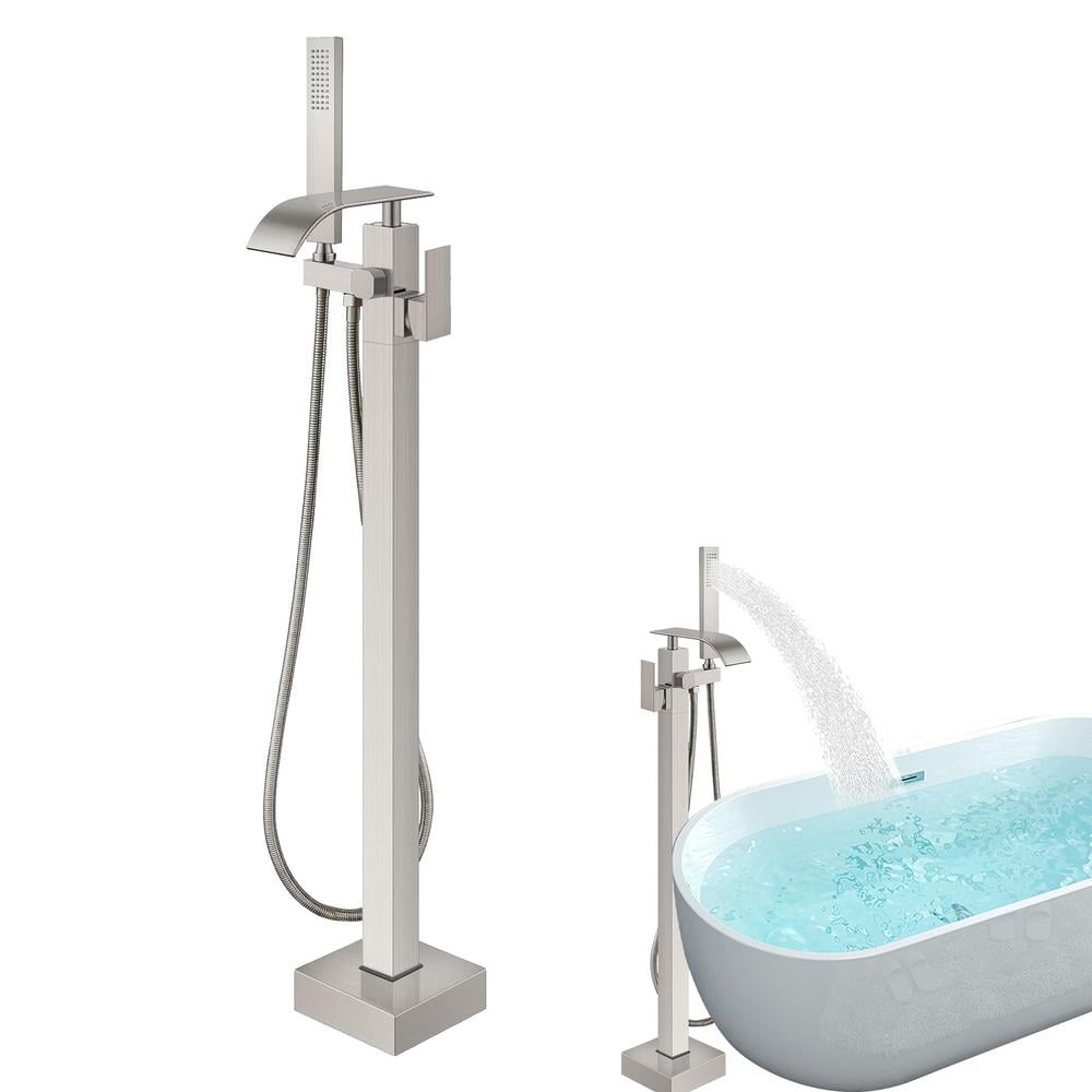 VAHIGCY Freestanding Bathtub Faucet | Shower Head Sets for Bathroom, Floor Mounted Tub Faucet | Showerhead with Hose, High Flow Shower Faucets Shower Mixer Taps