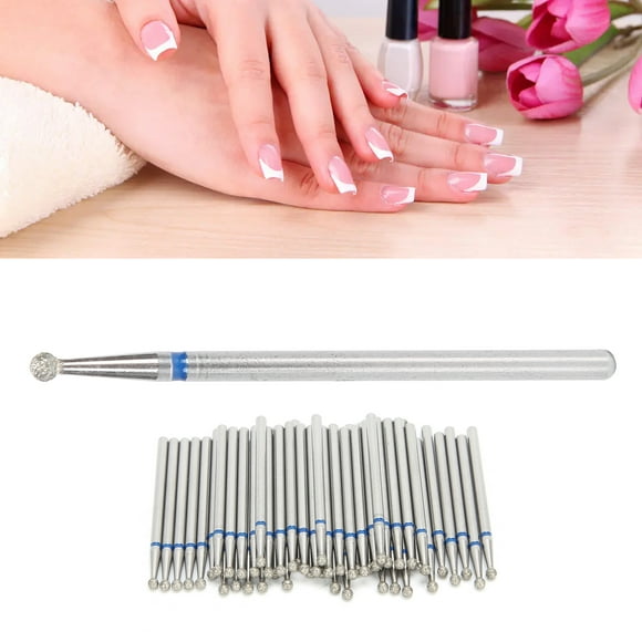 50 UDS. Brocas para uñas, Eliminación de Piel Muerta, Accesorio para Cabezal de Pulido de Unas, Herramienta Multifuncional Para Manicura y Pedicura
