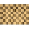 thumbnail image 1 of Ahgly Company Indoor Rectangle Checkered Brown Modern Area Rugs, 5' x 7', 1 of 4