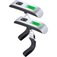 thumbnail image 1 of Balance Électronique pour Bagages, Balance de Voyage, portable, max 50kg, Rétroéclairée avec Fonction Lcd/tare, Ensemble de 2, 1 of 5