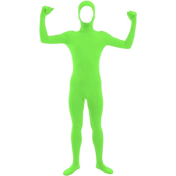 Unisex Full Body Spandex Zentai Suit Halloween Open Face Bodysuit for Men