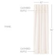 thumbnail image 3 of VHC Brands Simple Life Flax, Farmhouse Curtain Panel, Ruffled, Khaki, 96x40, 3 of 11