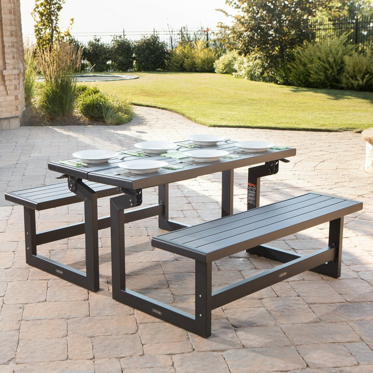 Lifetime convertible bench picnic table new arrivals