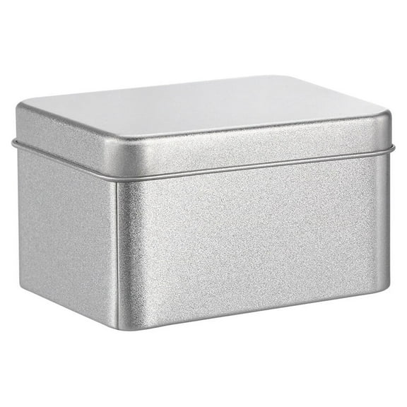 BESTOYARD Empty Silver Tin for Kitchen Storage and Craft Supplies Organization
