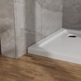 thumbnail image 3 of Demi Bonn 32x32 in White Shower Base - Centered drain, no threshold, 5 - layer ABS & acrylic, durable, scratch - resistant, great for bathroom renovation., 3 of 8