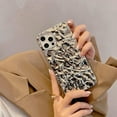 thumbnail image 3 of Case for iPhone 13 Pro Max 6.7 inch, Luxury Bling Glitter Tin Foil 3D Pleats Design Phone Case Soft TPU Electroplated Sparkly Protective Slim Fit Shockproof Phone Case Cover - Silver, 3 of 8