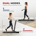 thumbnail image 3 of Sunny Health & Fitness Treadpad Pacer Dual Mode Walking/Running Treadmill with 6-Level Auto Incline, Remote Control & Exclusive SunnyFit App Enhanced Bluetooth Connectivity, 3 of 7