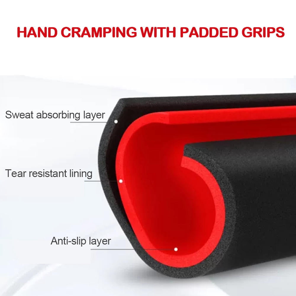 Rupoun Adjustable Home Gym Pull‑Up Bar – 440lb Capacity, 80‑130cm Length, Anti‑Skid Rubber, Padded Grips, Multi‑Exercise Fitness Equipment
