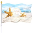 thumbnail image 5 of Hello Summer Flag Beach Fruit Sunglasses Yard Sign Party Supplies Holiday Outdoor Decoration Cool Funny Flag with Brass Grommets, 5 of 6