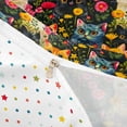 thumbnail image 4 of jejeloiu Cartoon Cat Wildflower Queen Duvet Cover Set Kids,Colorful Garden Print Bedding,Reversible,3-Piece(No Comforter), 4 of 6