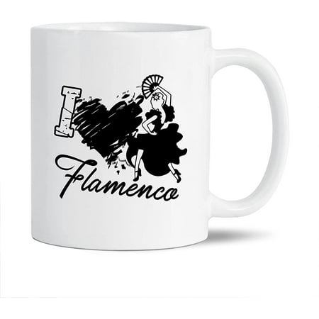 

Awesome Flamenco Dance Decorative Mug I Love Flamenco Pottery Teacup Unique Flamenco Dance Coffee Mug Flamenco Dance White Ceramic Tea Mug Flamenco Dance Mug Cup 11 Oz.