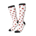 thumbnail image 2 of Fotbe Hand Drawn Watermelon print Women's Men's Novelty Crew Socks Cotton Socks Knee High Socks for Walking,Running,Nurses,Pregnancy, 2 of 9
