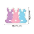 thumbnail image 3 of EGNMCR Bathroom Rugs, Rugs for Living Room, Area Rug, Bath Mat Easter Bunny Shaped Floor Mat Super Soft Cozy Mat For Bedroom Porch Hallway Dorm Easter Home Decoration Polyester fiber floor m at, 3 of 9