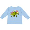 thumbnail image 3 of Inktastic Easter Bunny Stegosaurus with Eggs and Pink Ears Boys or Girls Long Sleeve Toddler T-Shirt, 3 of 5