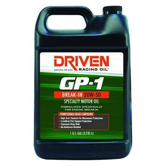 Driven Racing Oil JGP19556 1 gal GP-1 20W50 Conventional Break-in Oil