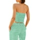 thumbnail image 3 of Conjunto de dos piezas Panadila para mujer, a rayas, verde veraniego (M), 3 of 6
