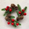 thumbnail image 4 of Guirnaldas navideñas de 12 cm para puerta, decoración de árbol de Navidad, flores colgantes para boda, guirnaldas para acceso al hogar, manualidades, plantas artificiales, 4 of 5